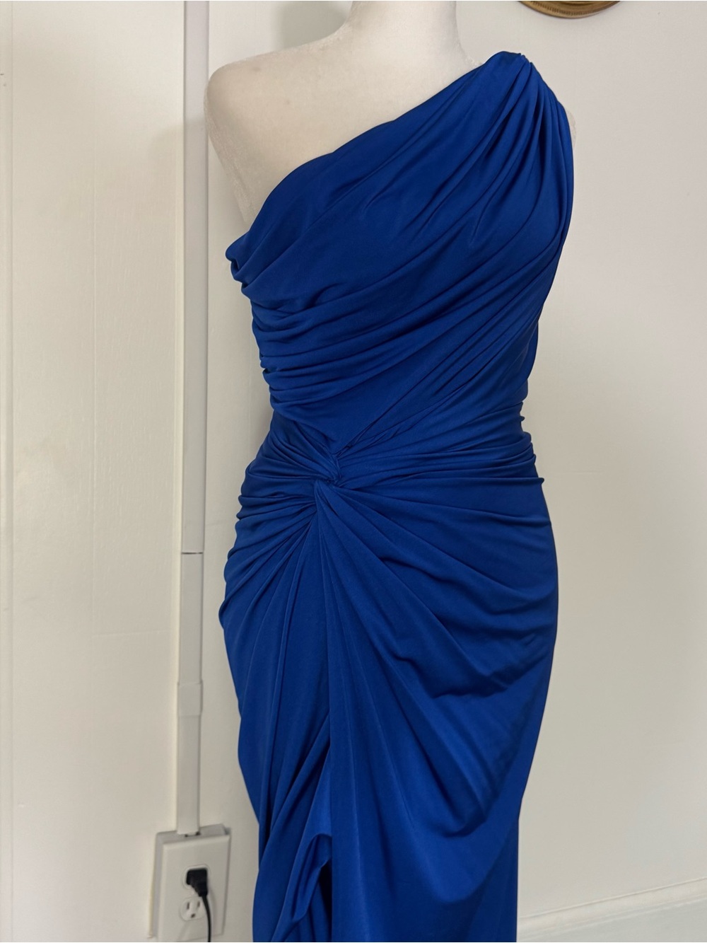 Cache Royal Blue One-Shoulder Ruched Maxi Dress - Picture 2 of 4